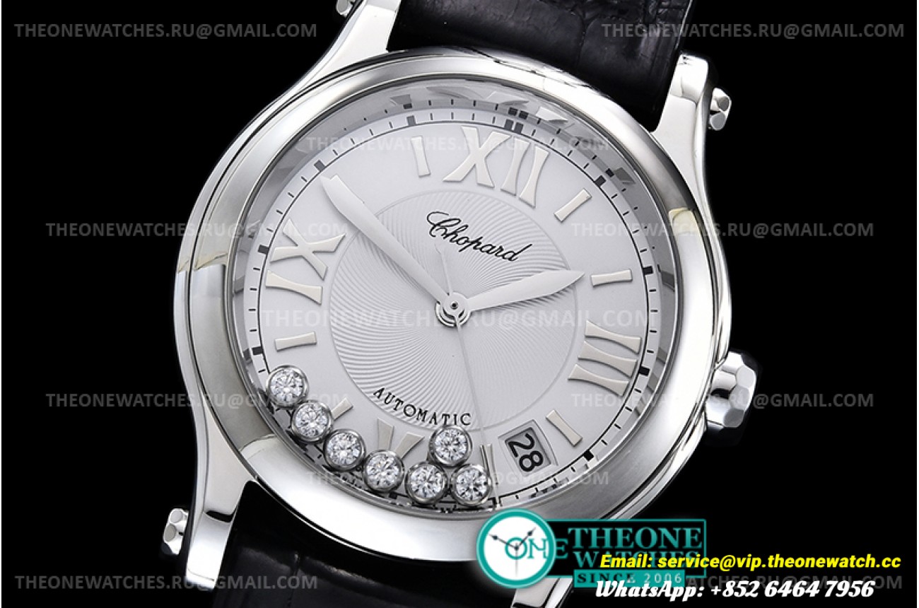 Chopard - Happy Sports Diamonds 36mm SS/LE Wht/Rmn Asia 2892