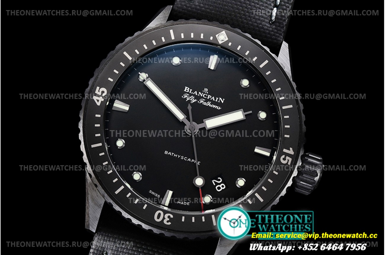 Fifty Fathoms Bathyscaphe CER/NY Black ZF Asia 23J Mod