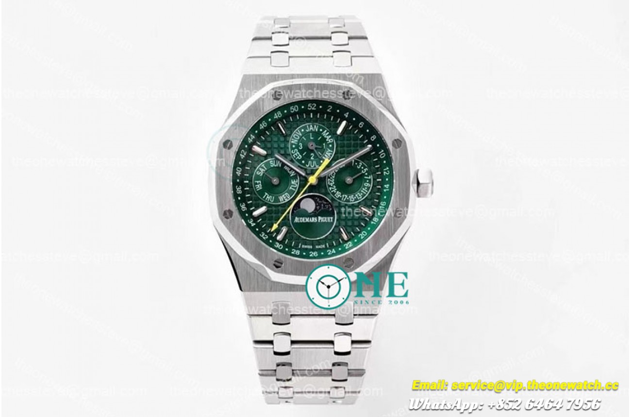 Audemars Piguet - Royal Oak Perpetual Cal 26606 SS/SS Green BF A5134