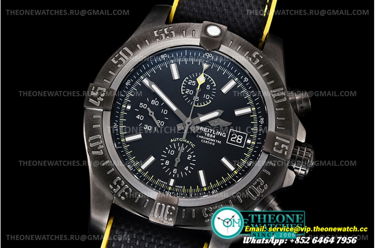 Breitling - Avenger Bandit DLC/SS/NY Black/Stk OXF A7750