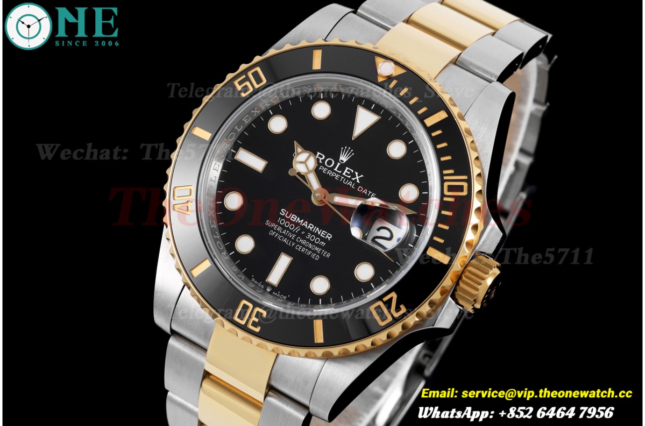 Submariner 126613LN 41mm YG/SS Black Dial ARF DD3235 (Tungsten Approx.174g)