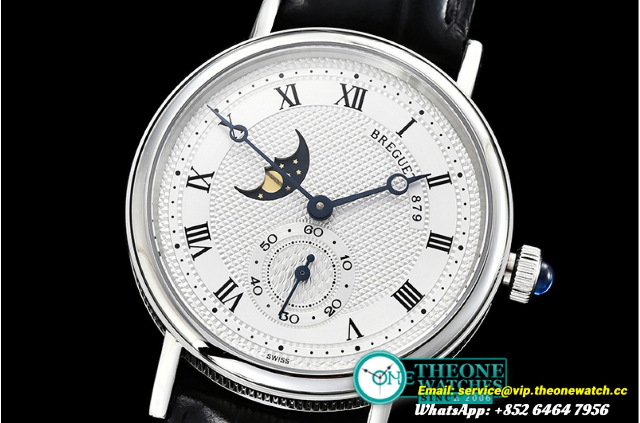 Breguet - Classique MoonPhase Ref.3300 SS/LE White MY9015 Mod