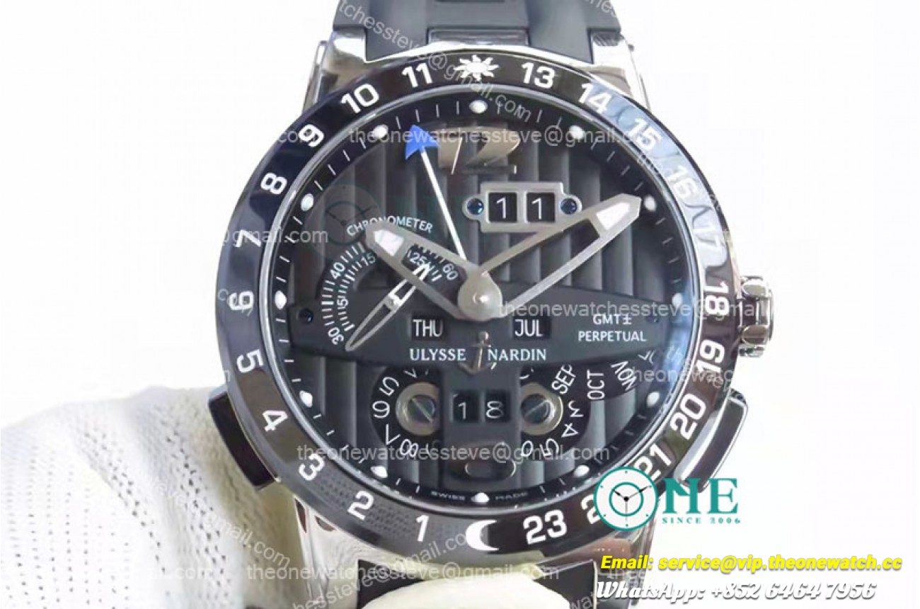 Ulysse Nardin - Executive Toro 326-03 Automatic SS/RU Black TWAF Asia 23J