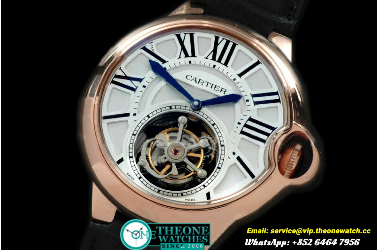 Cartier - Ballon de Cartier Tourbillon RG/LE White Flying Tourbillon