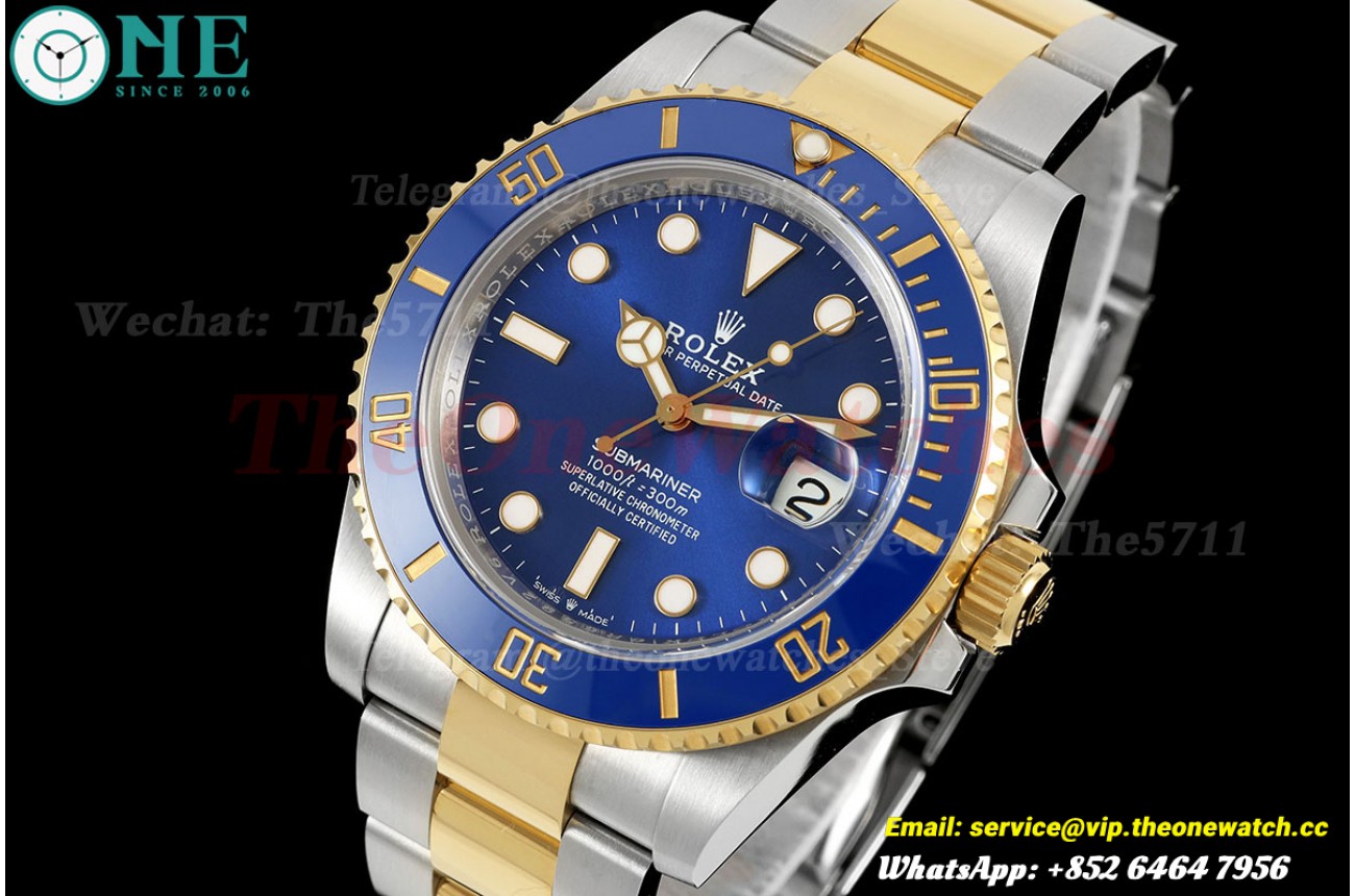Submariner 126613LB 41mm YG/SS Blue Dial RCF VR3235 (Weighted Approx.175g)