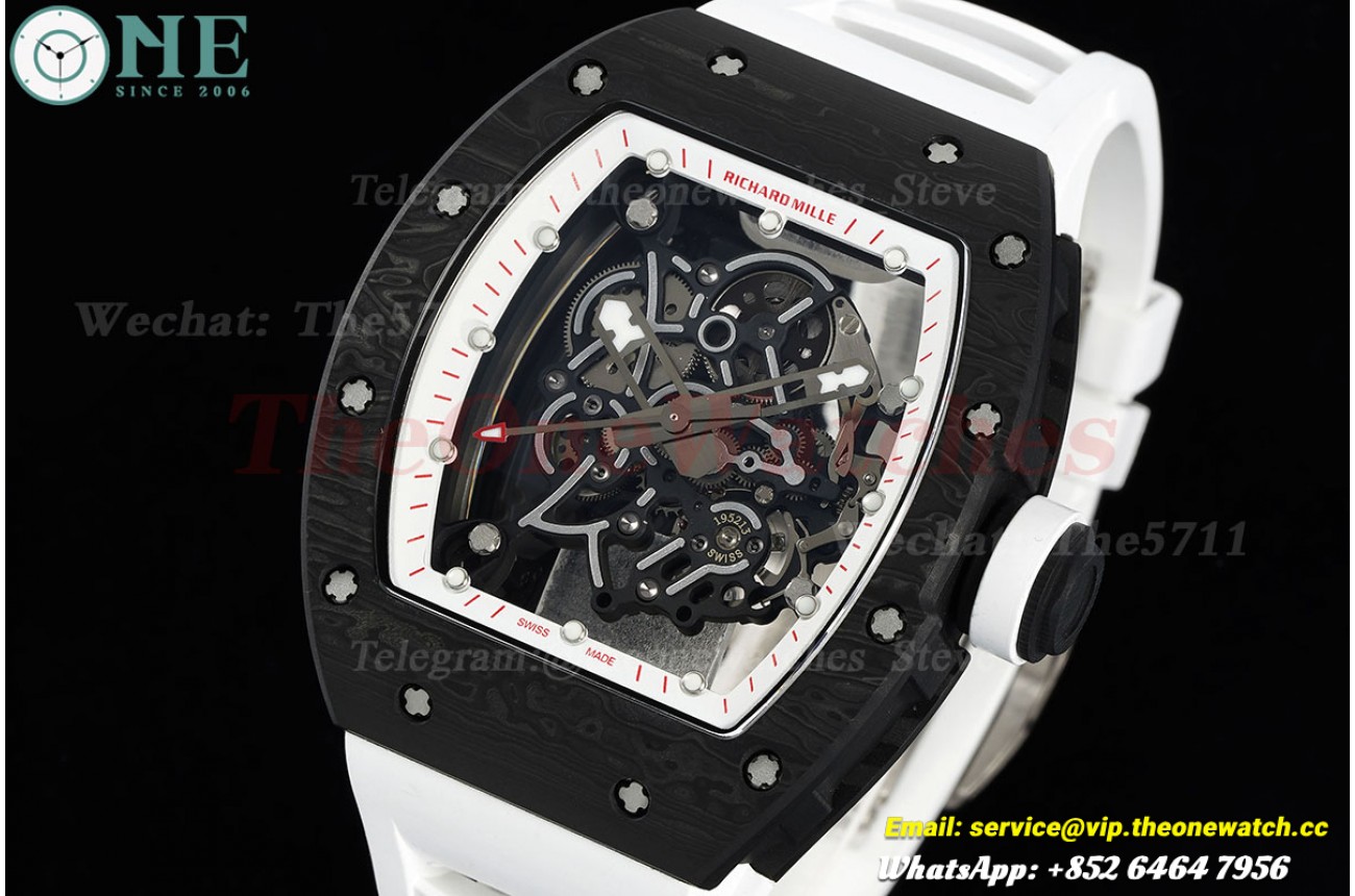 RM055 43mm Black NTPT/RU Skeleton Dial BBF RMUL2 Super Clone