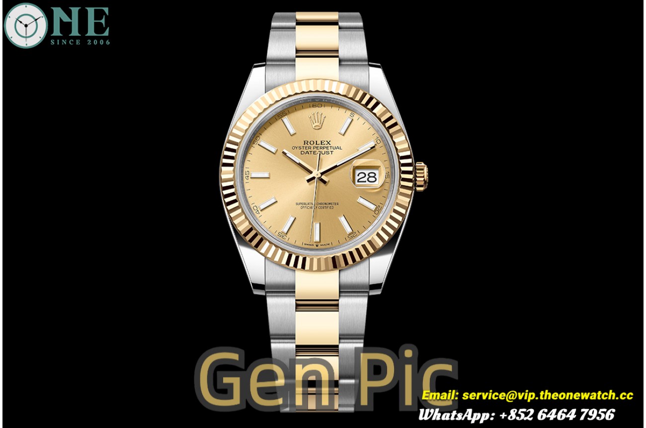 Datejust 126333 41mm Oys SS/YG Gold/Stk VSF V2 DD3235(Weighted Approx.147g)