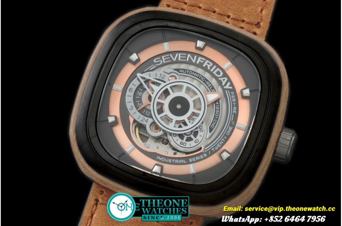 SevenFriday - SevenFriday P2B/03-W SS/LE Black Jap Miyota