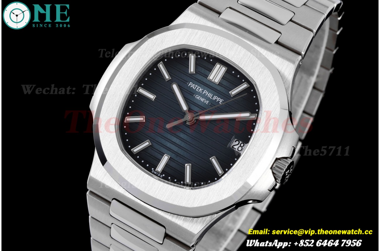 Nautilus 5711 40mm SS/SS Blue/Stk BBF DD324 Super Clone (SW Dial)