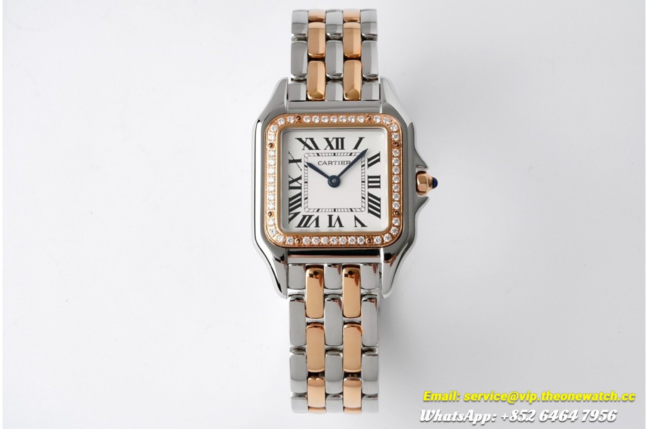 Panthere Secrete De Ladies 27mm Dia RG/SS White Dial BVF Quartz