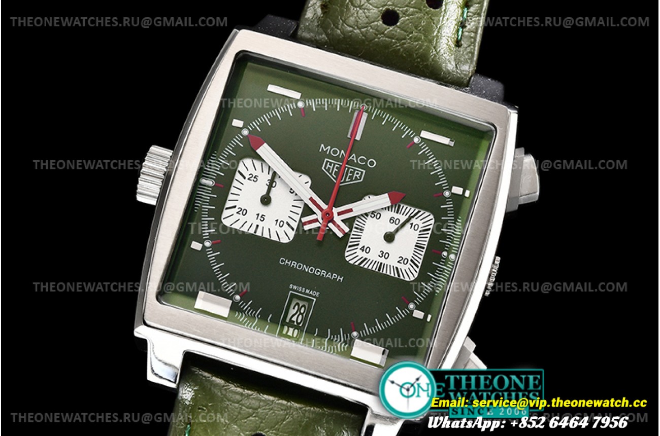 Tag Heuer - Tag Monaco Chronograph SS/LE Green Jap VK64A