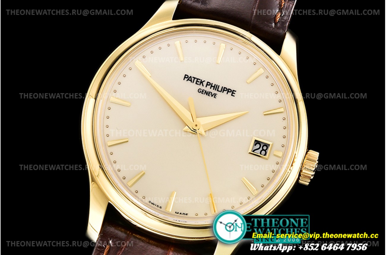 Patek Philippe - Calatrava 5227 YG/LE Cream White ZF 1:1 MY9015 Mod
