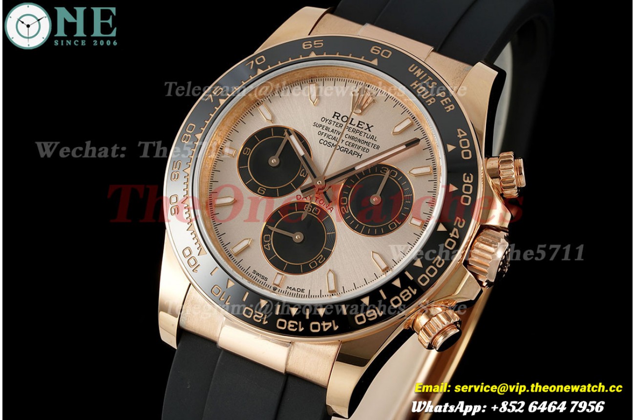 Daytona 126515 40mm Wrapped RG/RU Champagne/Stk ERF JH4131 (Weighted Approx.160g) (Free Sprung)