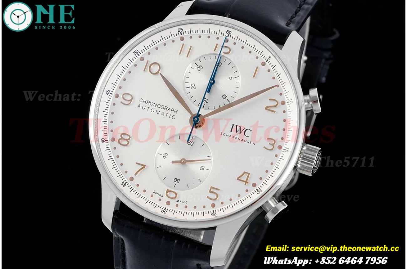 Portuguese Chrono 41mm White Dial On Black Strap SS/LE V6SF A69355