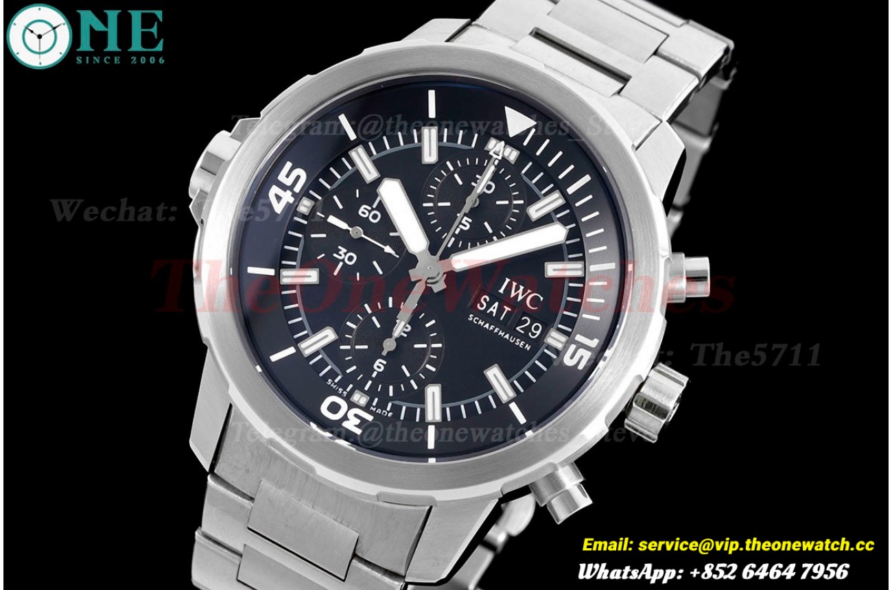 Aquatimer Chronograph 45mm SS/SS Black Dial V6SF A7750