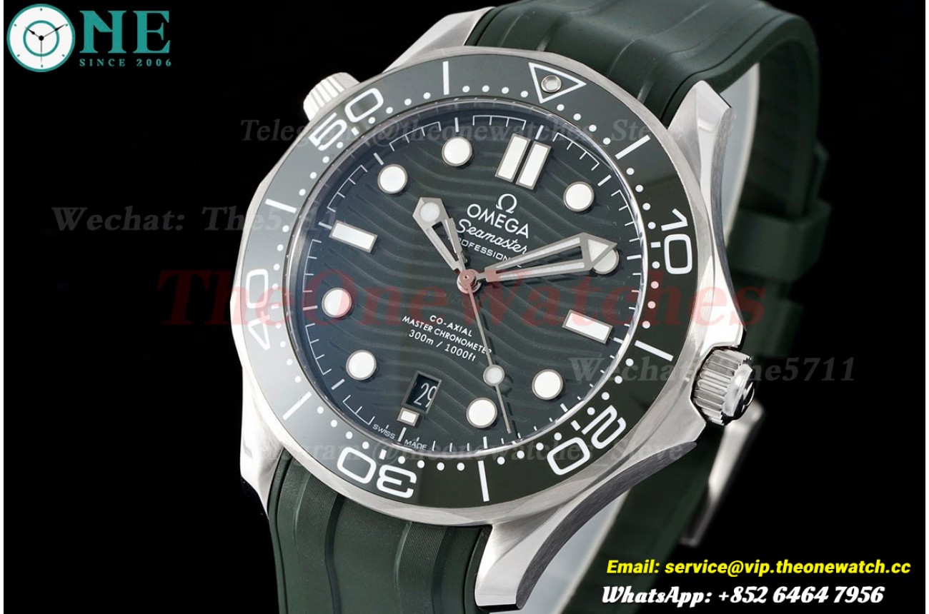 Seamaster 300m Basel 2018 SS/RU Green/Dot ZF A8800