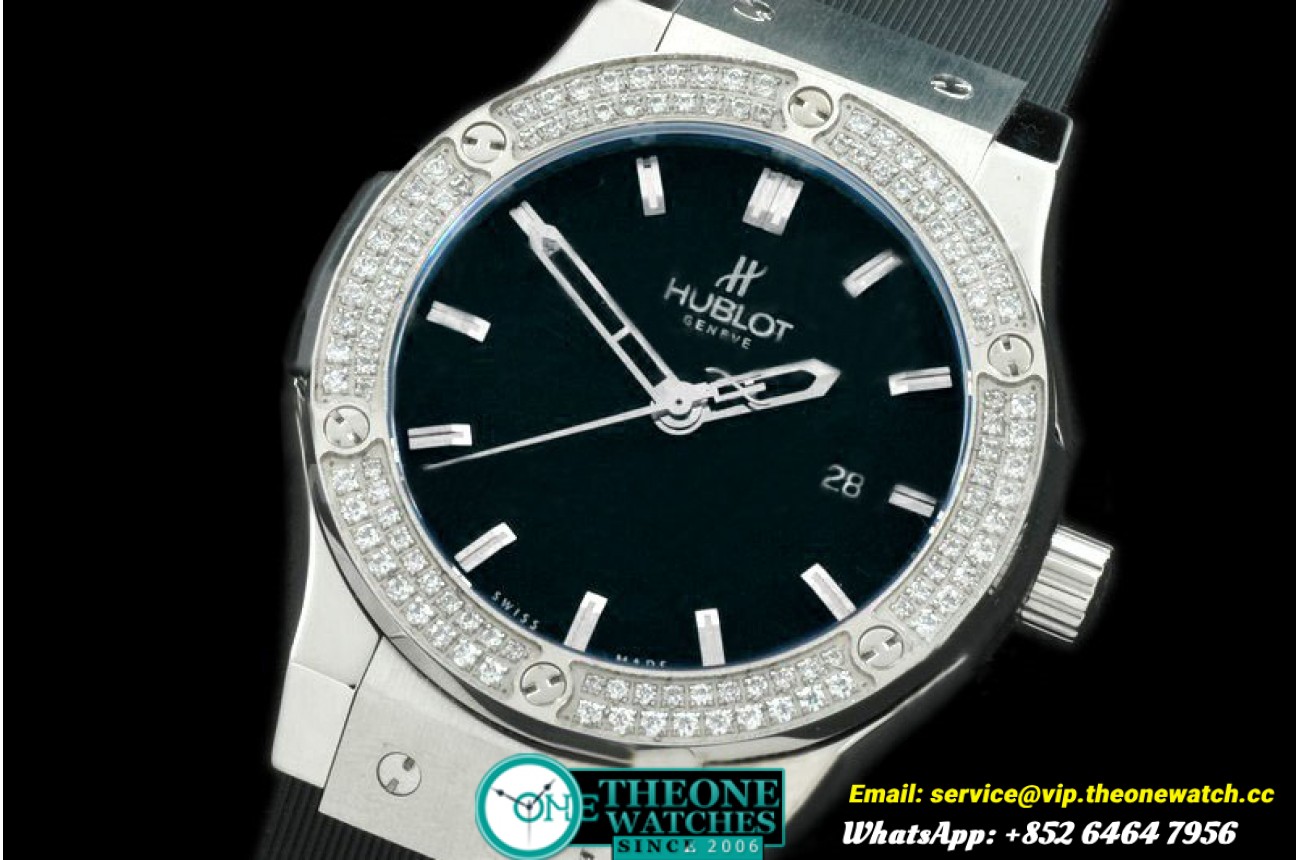 Hublot - Classic Fusion SS/RU Diam Bez Black Asia 2824