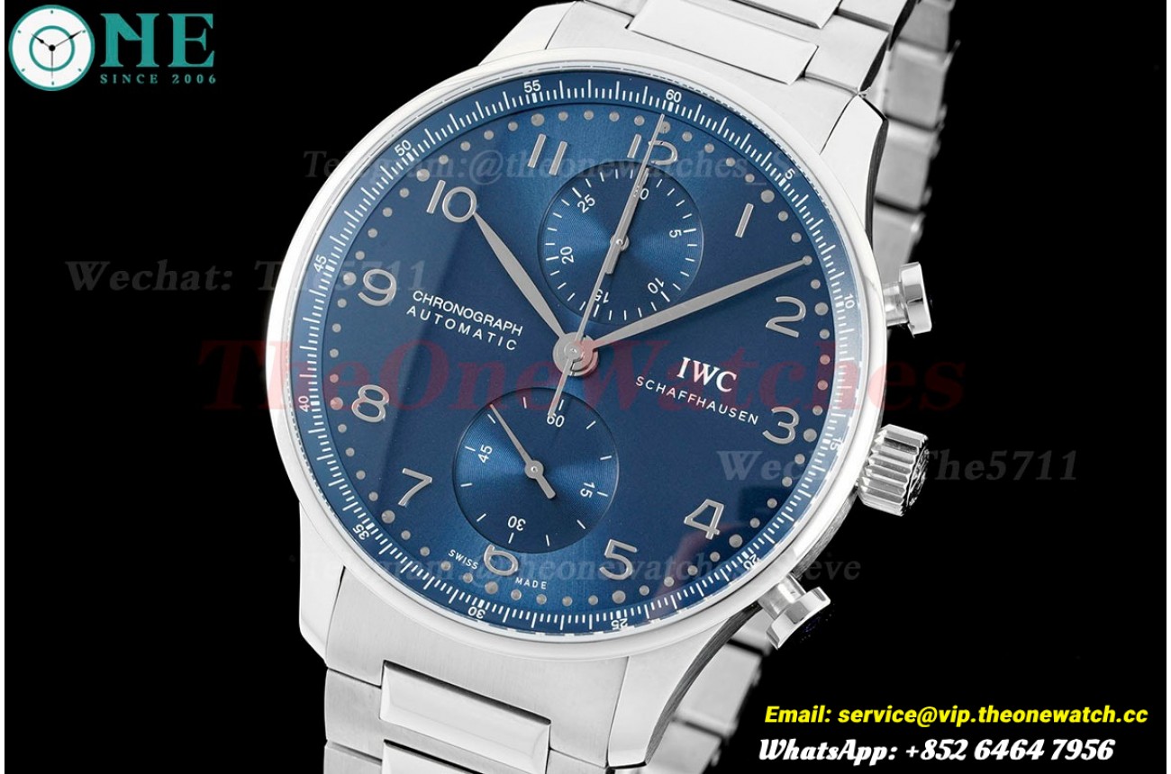 Portuguese Chrono 41mm SS/SS Blue Dial RSF A69355