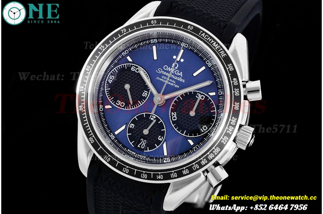 Speedmaster Racing Master 40mm SS/RU Dark Blue Dial HKF A7750
