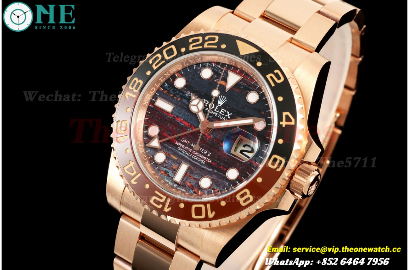GMT Master II 126715 Oys 40mm RG/RG Tiger Iron Dial THBF SH3285 (Gain Weight)