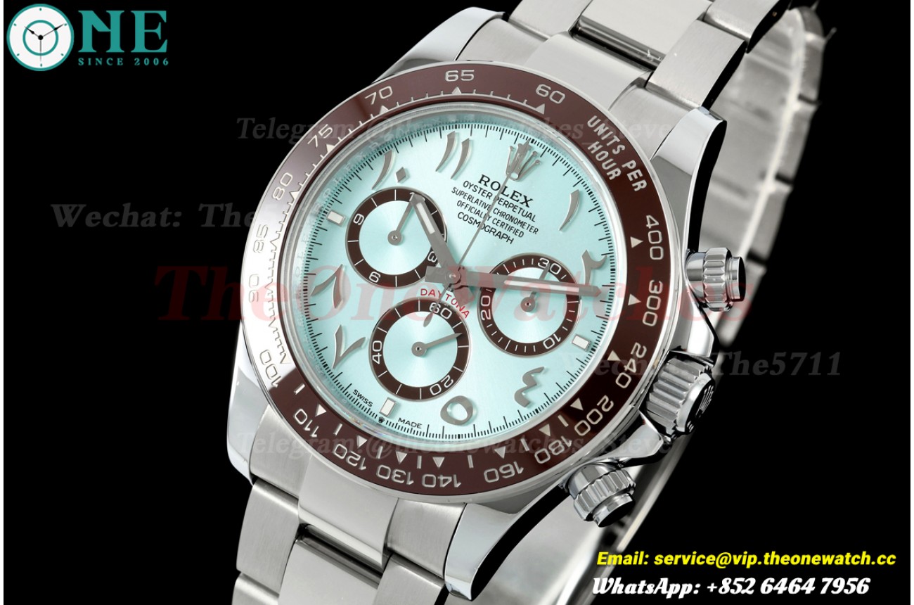 Daytona 126506 40mm SS/SS Ice Blue/Arabic QF V13 JH4131(Gain Weight Approx. 195g) (Free Sprung)