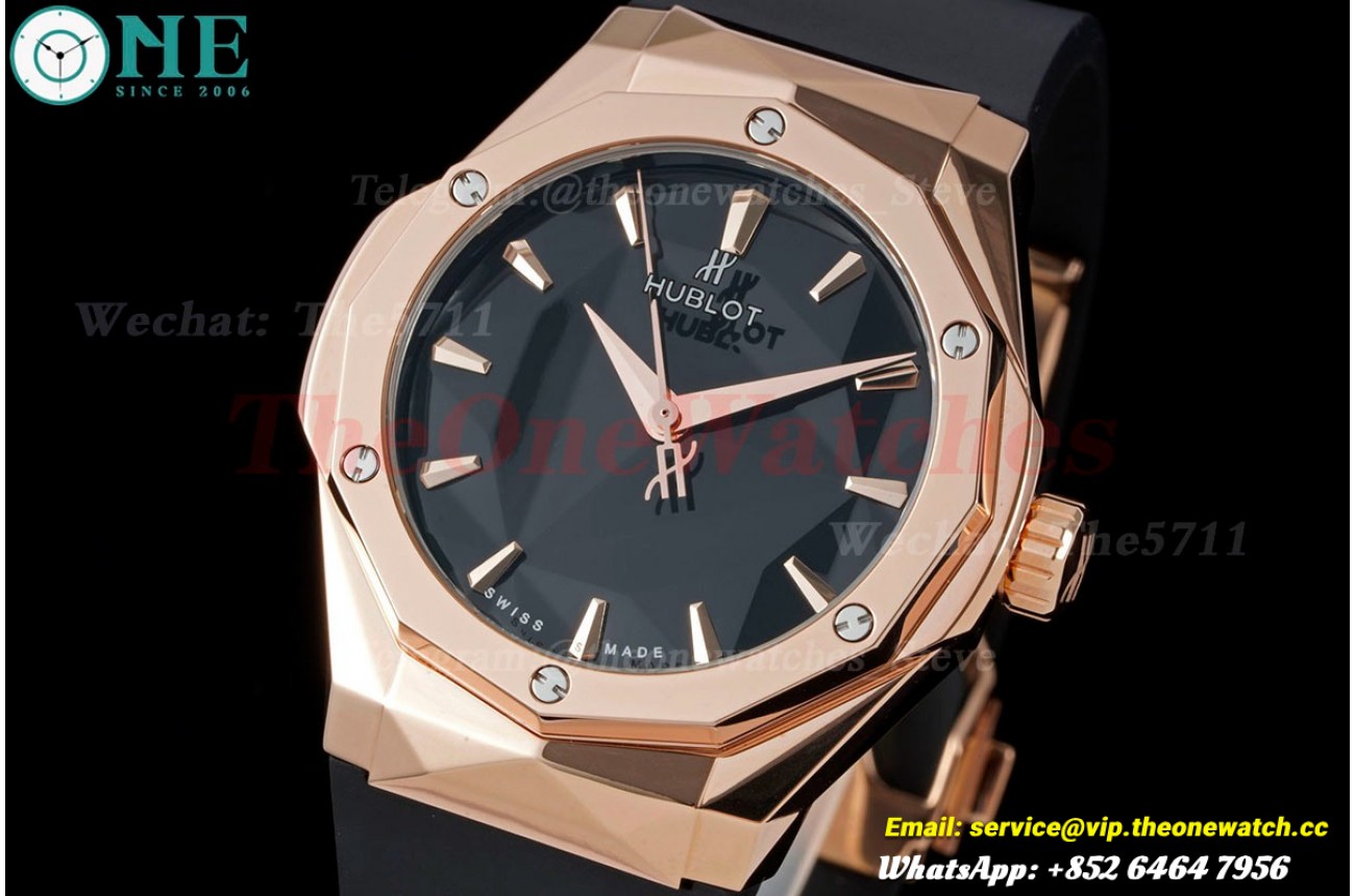 Classic Fusion 40mm RG/RU Black/Stk APSF A2892