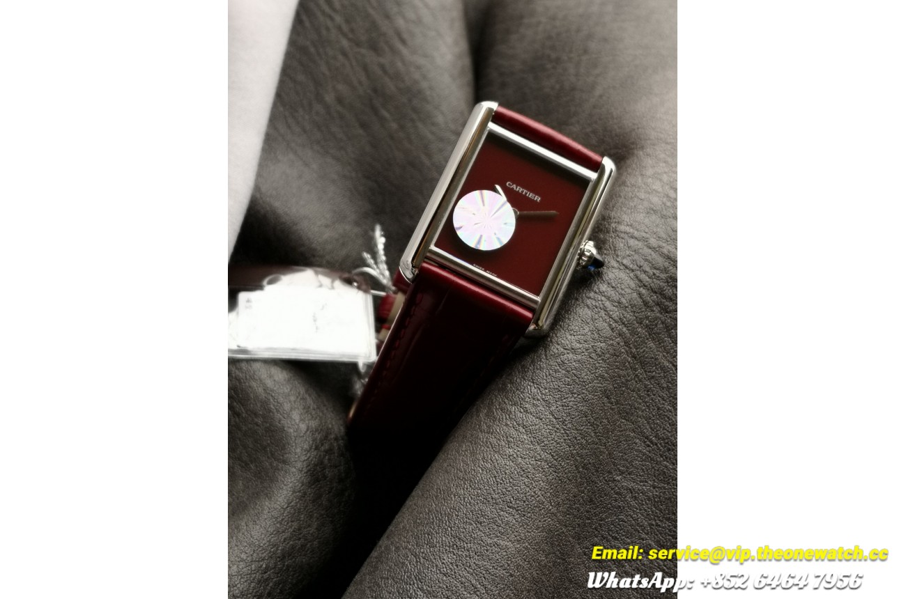 Tank Must 22/25.5mm Dia SS/LE Red Dial F1F Quartz