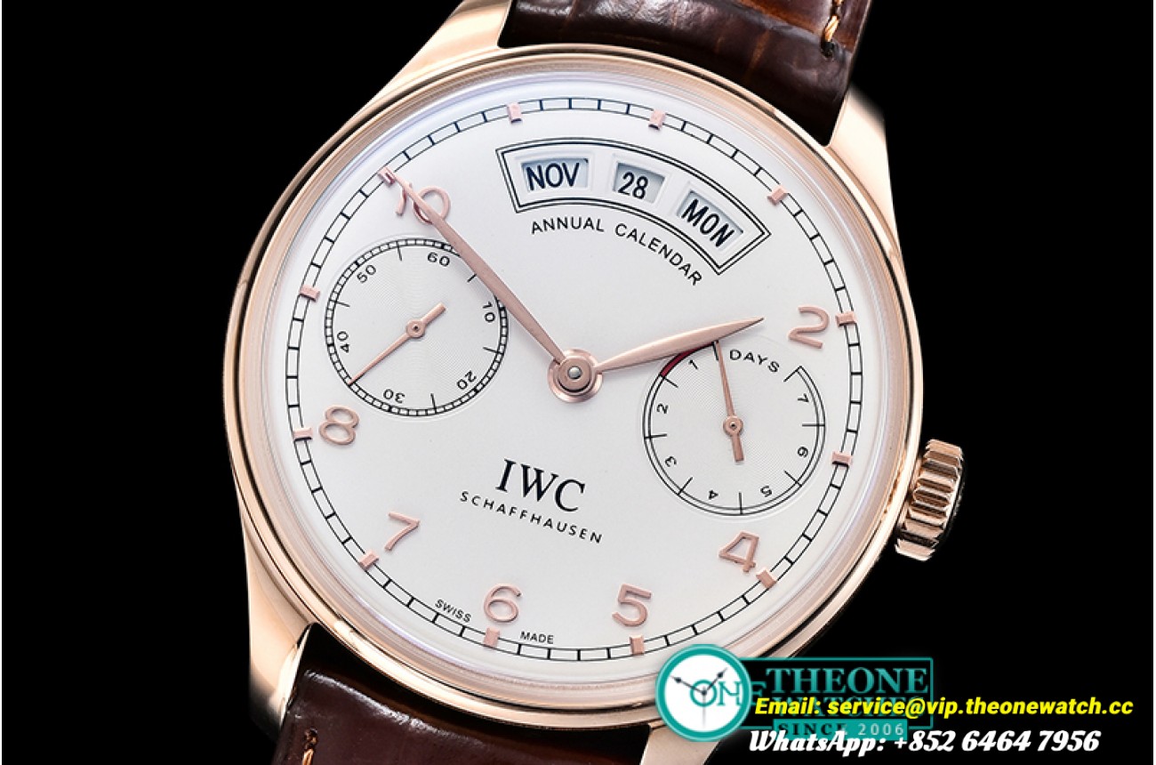 IWC - Portugieser Annual Cal. IW503502 RG/LE Wht/Rose A52850