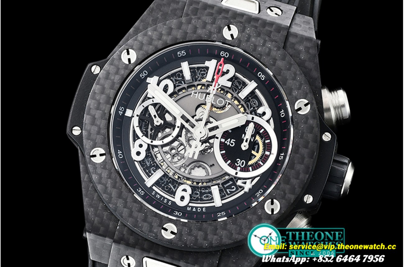 Hublot - Big Bang Unico 45mm CF/CF/RU Black V2 Asia 7750 Mod