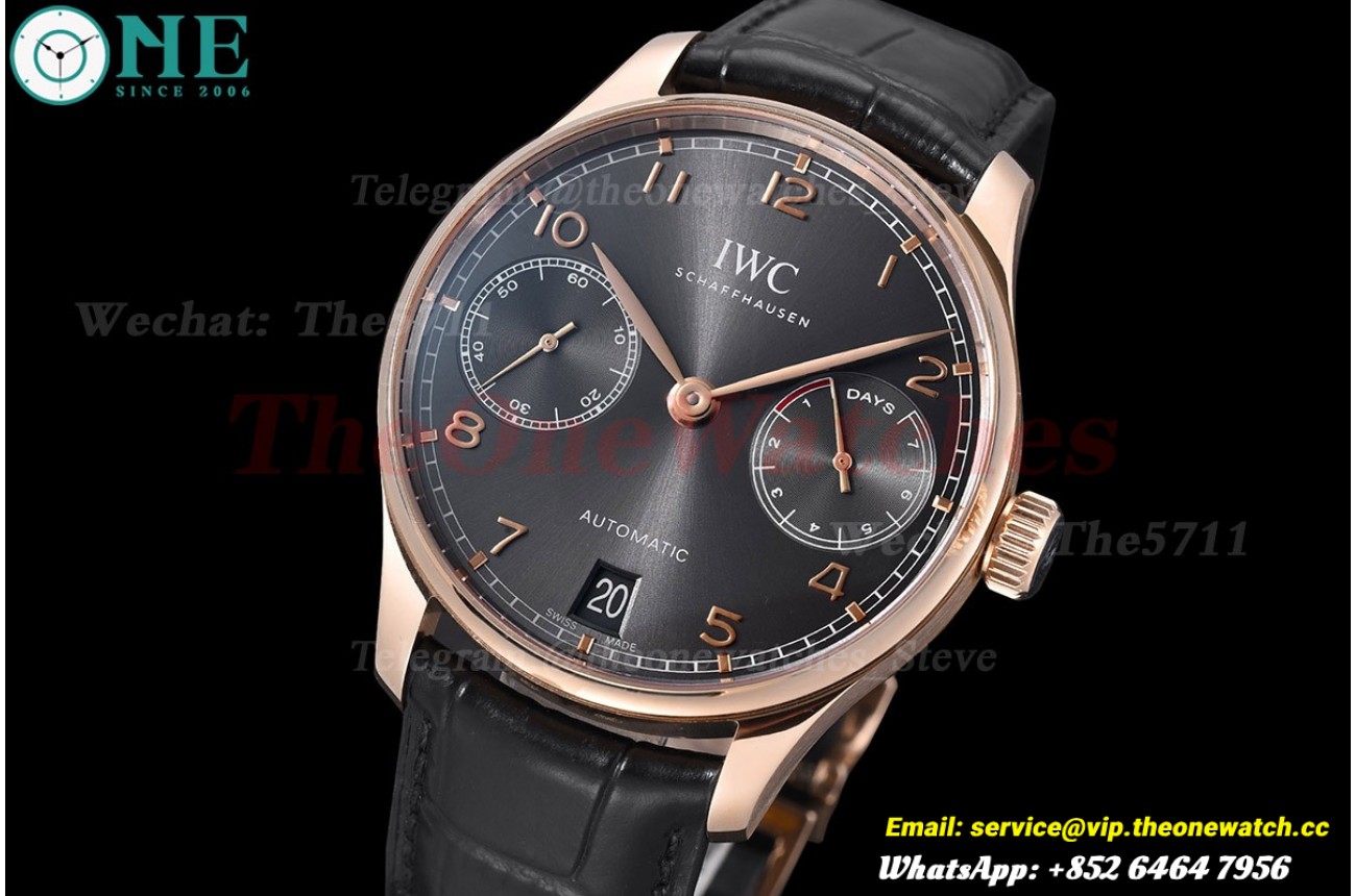 Portugieser 7 Days 42mm RG/LE Grey Dial ZF V5 A52010