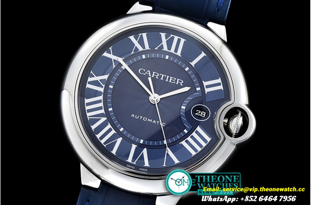 Cartier - Balon Bleu 42mm SS/LE Blue V6F V4 Asia 2824 Mod