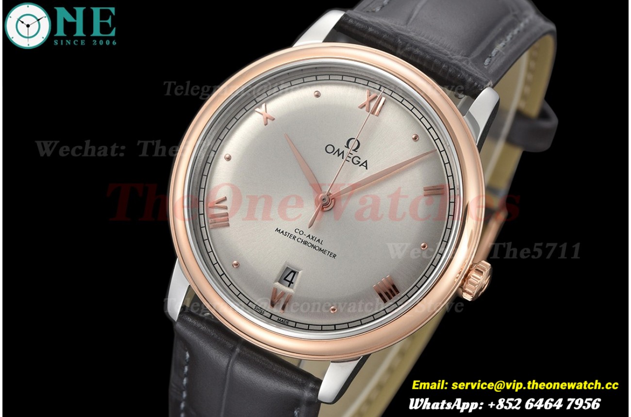 De Ville Prestige Date 40mm RG/LE Silver Dial BLSF A8800