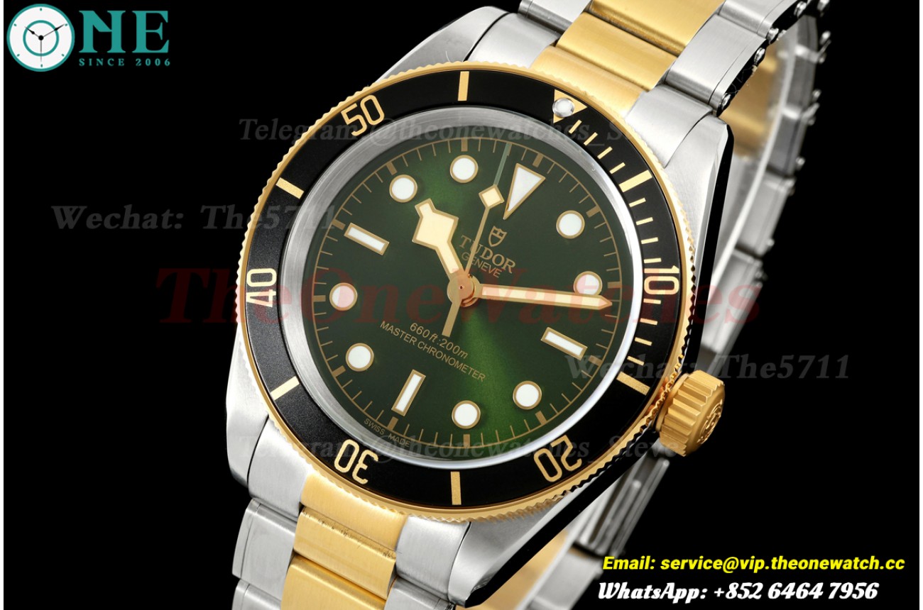 Black Bay 41mm SS/YG Green Dial BLF A2824