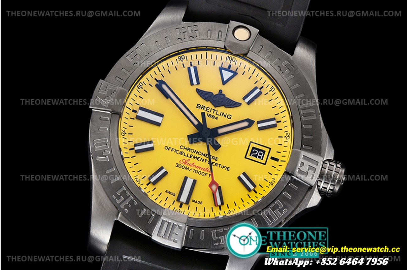 Breitling - Avenger Blackbird 44mm DLC/RU Yellow OXF A2824