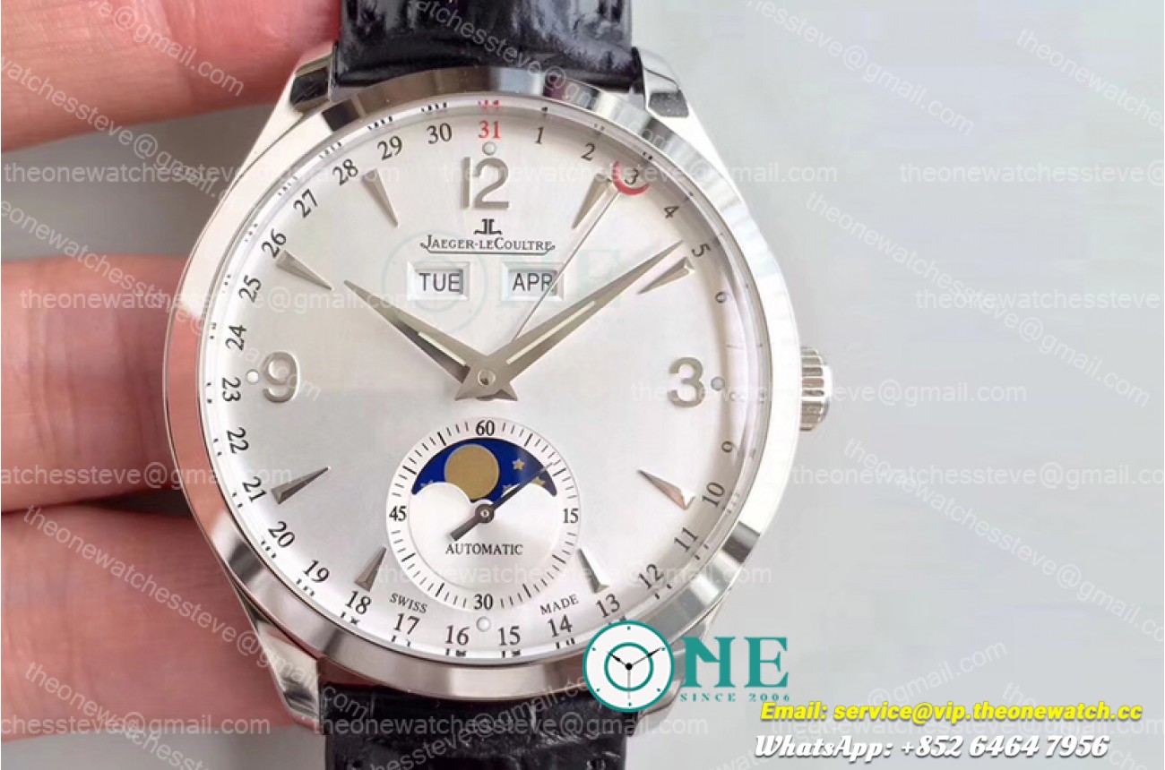 Jaeger Lecoultre - Master Calendar Moonphase 1558420 SS/LE White KMF Cal.866 Mod