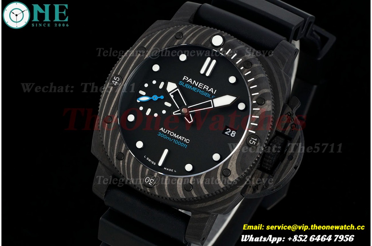 Submersible PAM2231 42MM Carbon/RU Black Dial VSF P900