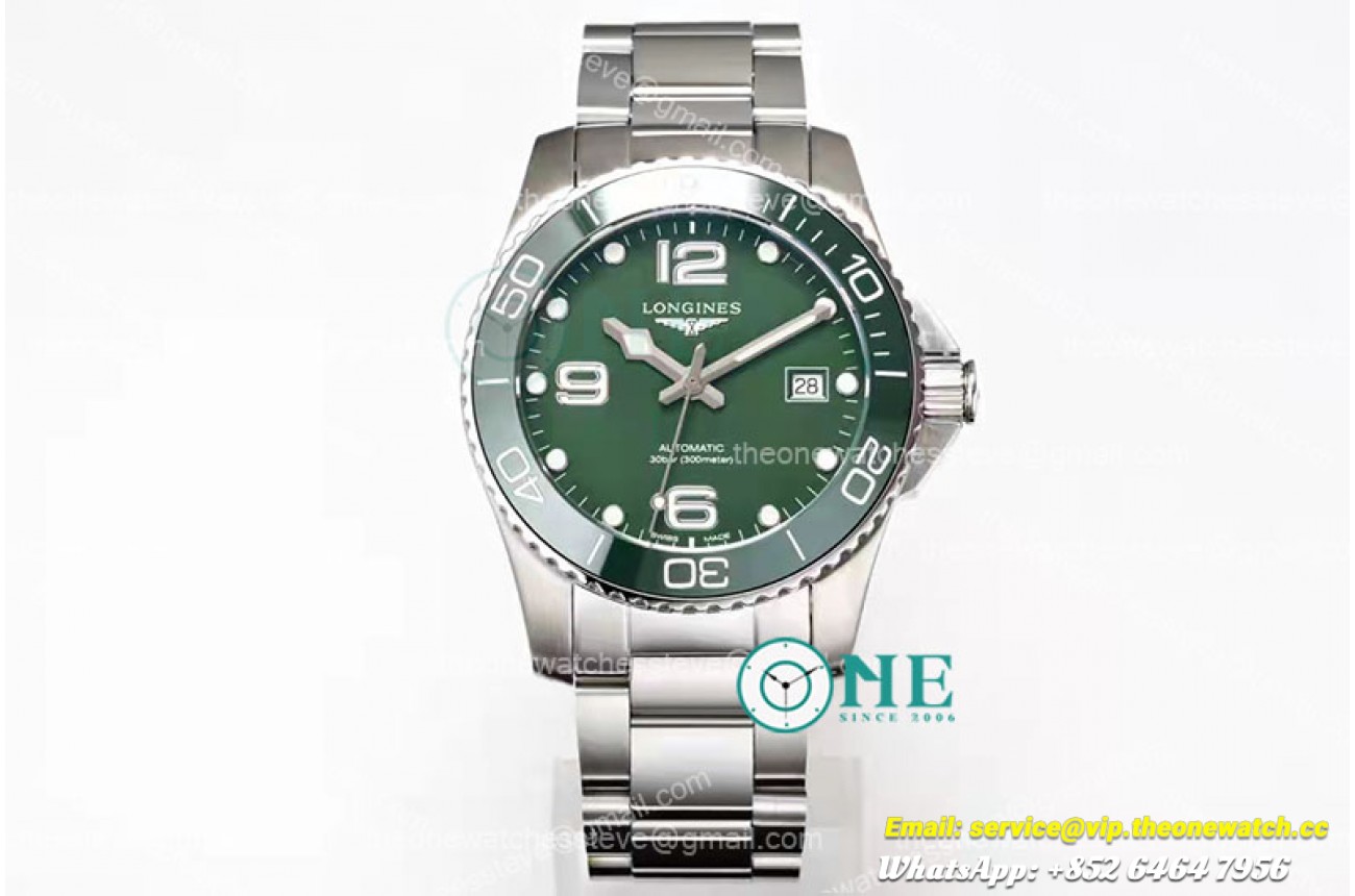 Longines - HydroConquest Mens SS/SS Green TWF Asia 2824