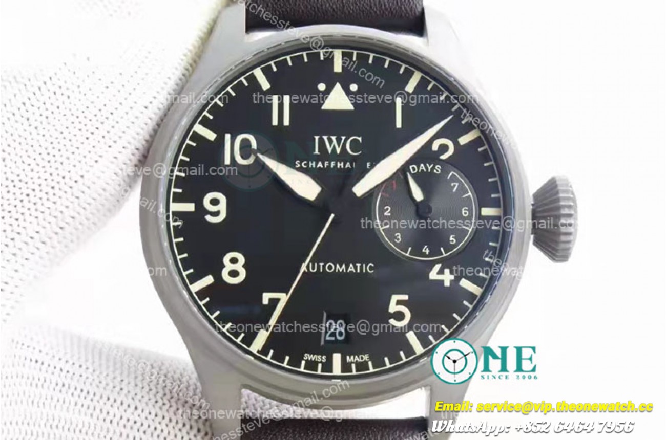 IWC - Big Pilot Heritage IW501004 TI/LE Black TWF A52110