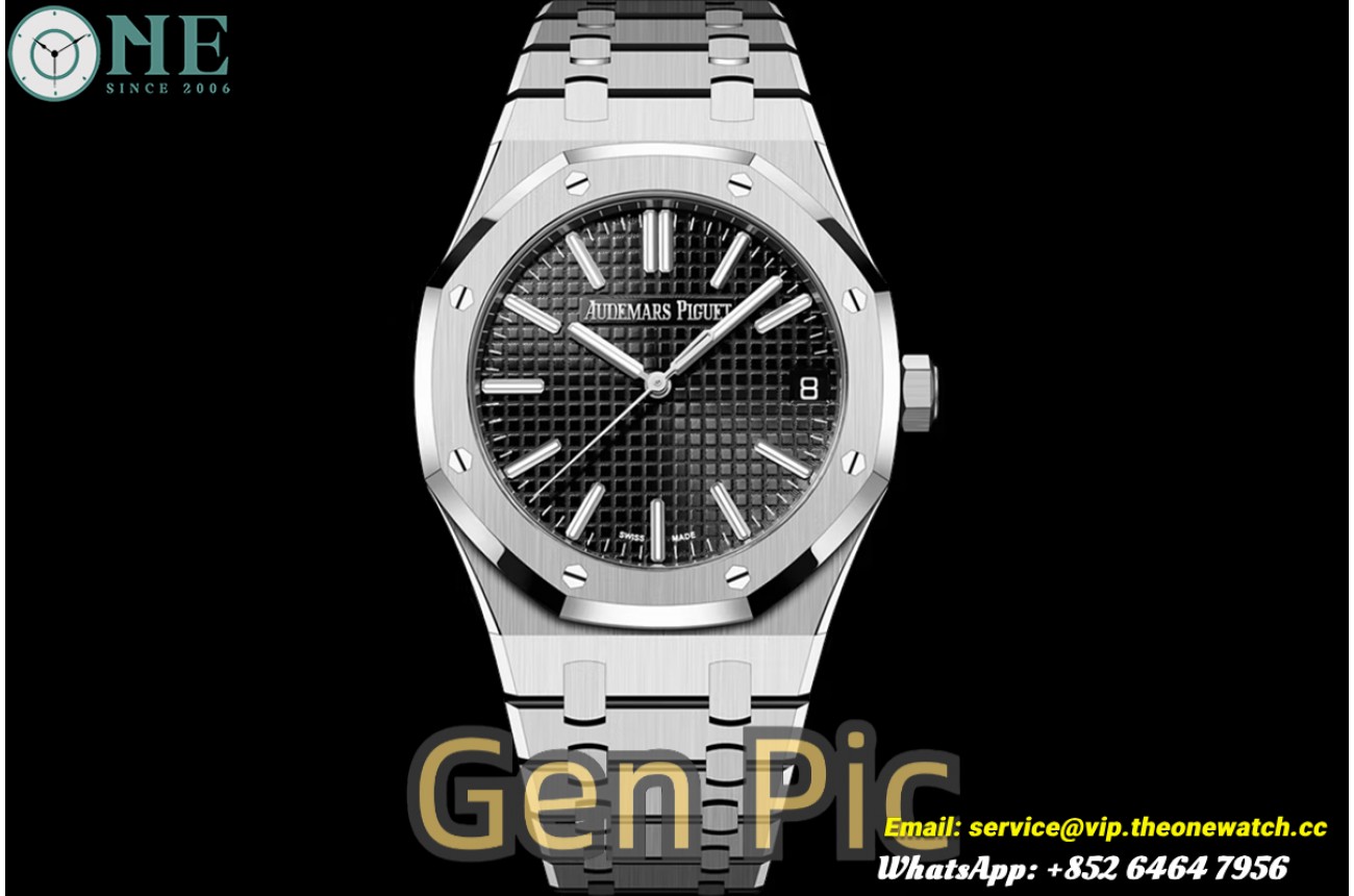 Royal Oak 41mm 15510 SS/SS Black/Stk TOPF DD4302 Super Clone