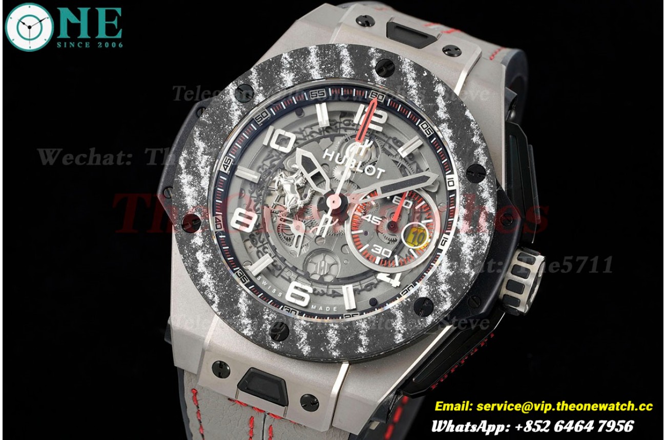 Big Bang Ferrari F1 45mm Carbon/TI Limited Edition Grey/LE V6 HUB1288