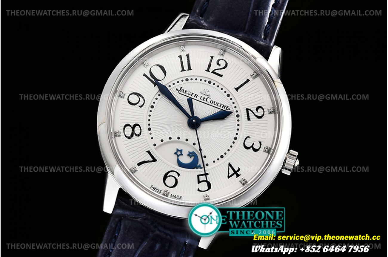 Jaeger Lecoultre - Master Ultra Thin Moon Ladies RG/LE White ZF MY9015 Mod