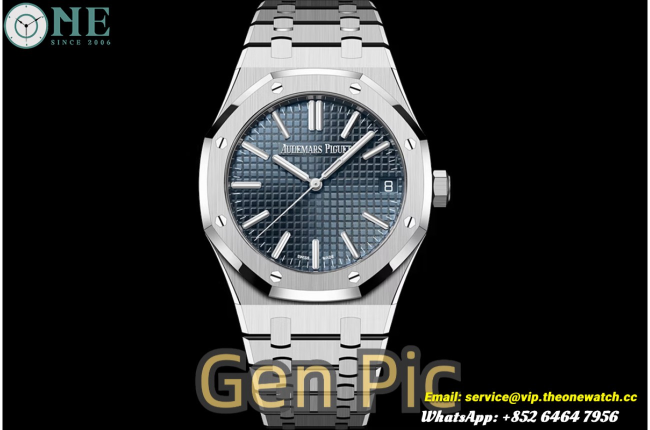 Royal Oak 41mm 15510 SS/SS Blue/Stk TOPF DD4302 Super Clone