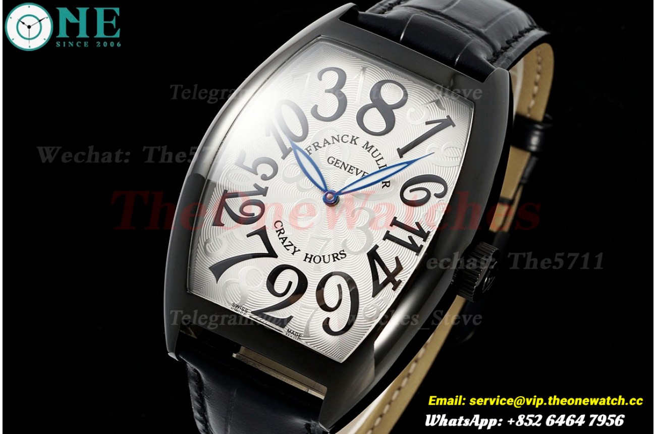 Crazy Hours 40mm Black PVD/LE White Dial TWF A23J