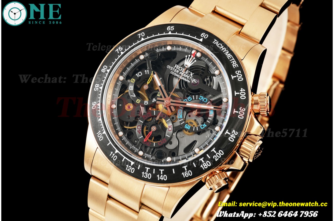 Daytona Montoya 40mm RG/RG Skeleton Dial Sonic DD4130