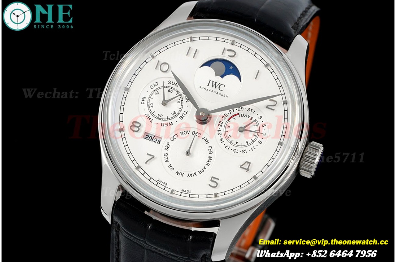 Portugieser Perpetual Calendar 5033 SS/LE White/Num V9F A52610