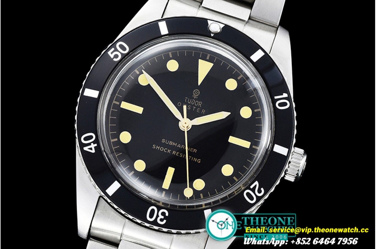 Tudor - Tudor Vintage SUB Ref.7923 SS/SS Black Asia 2836