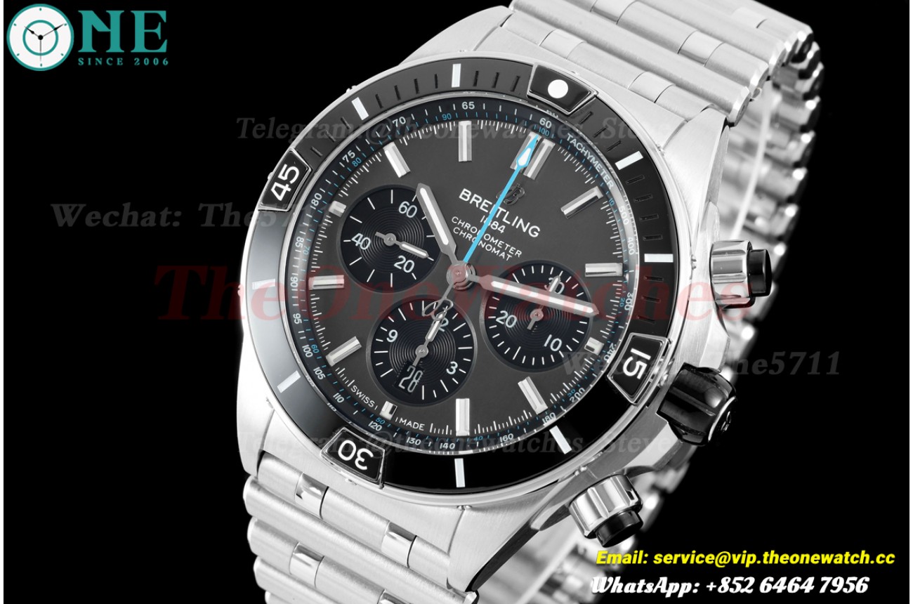Super Chronomat B01 44MM SS/SS Grey/Stk TF A7750