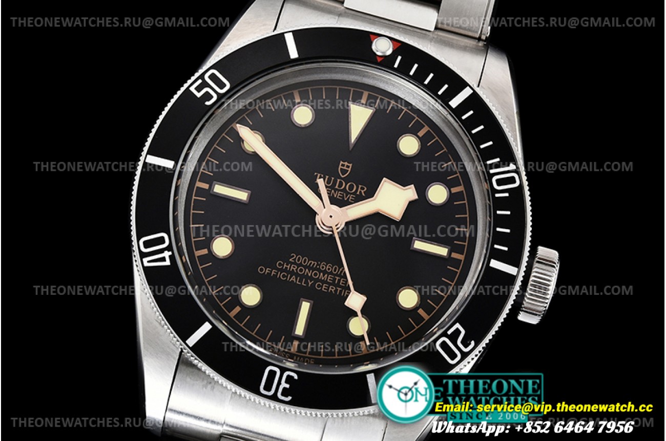 Tudor - Heritage Black Bay Shield Blk SS/SS Blk A8F Jap NH35