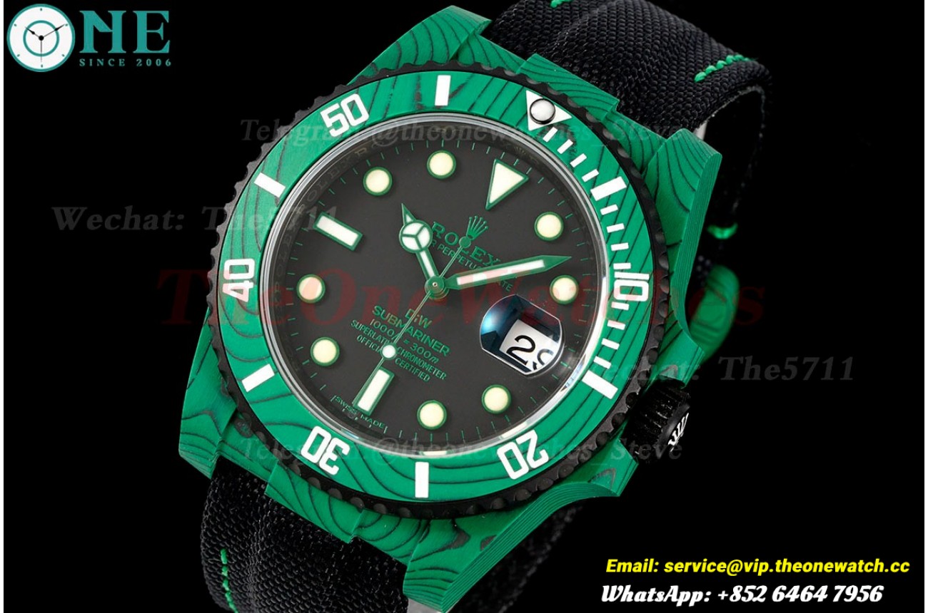 Submariner DIW 40mm 904L SS/NY Green Dial VSF VS3135