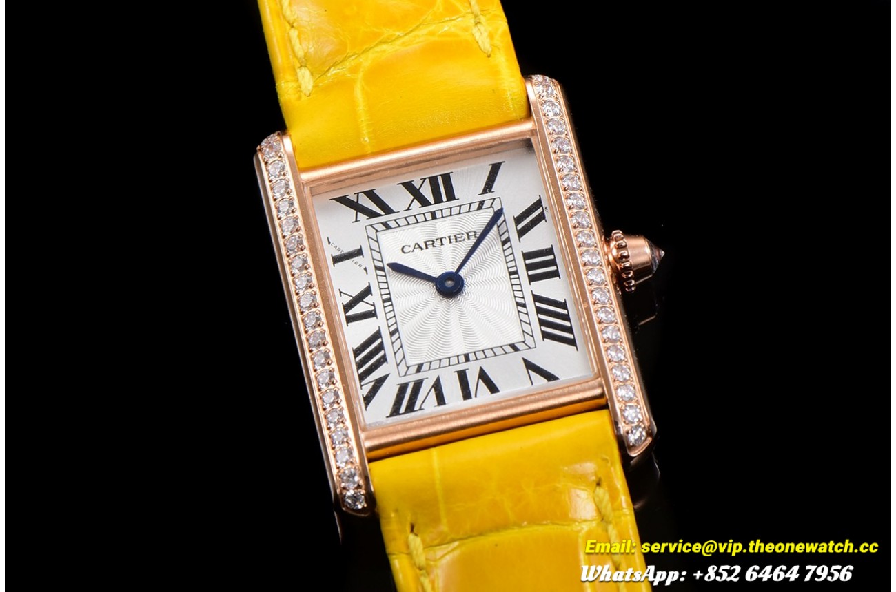Cartier - Tank Louis 22mm Yellow Dia YG/LE White Dial F1F Quartz